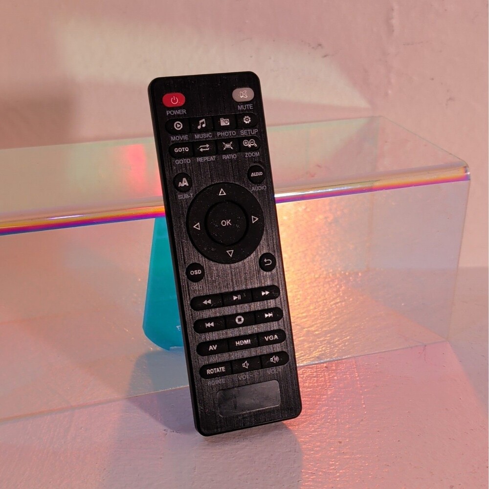 Generic Mini Projector Remote Control HDMI VGA AV Replacement Untested - Picture 3 of 5